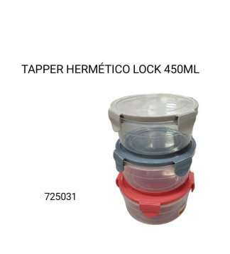 TUPPER HERMETICO Redondo LOCK 450ML 725031