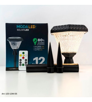 Luz Led solar Jardin con Estaca Cuadrado